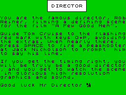 Opening screen