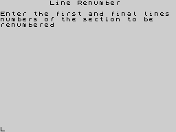 Opening screen