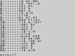 Running screen