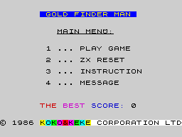 Opening screen