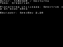 Opening screen