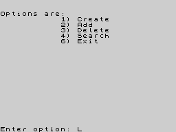 Running screen