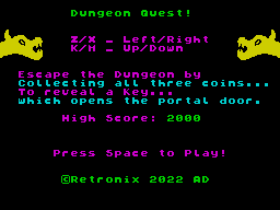 Opening screen