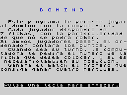 Opening screen