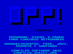 Opening screen