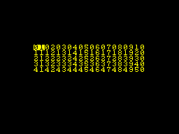 Opening screen