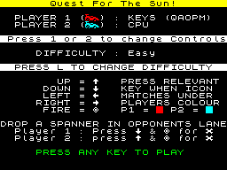 Opening screen
