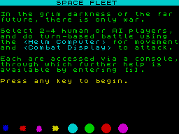 Opening screen