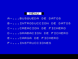 Opening screen