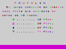 Opening screen
