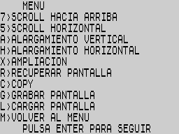 Opening screen