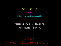 Opening screen