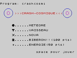 Opening screen