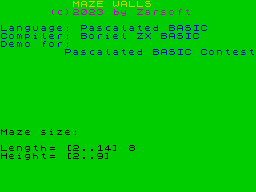 Opening screen