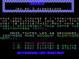 Opening screen