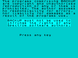 Opening screen