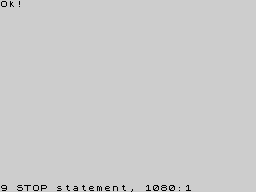 Running screen