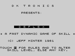 Opening screen