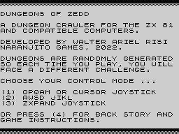 Opening screen