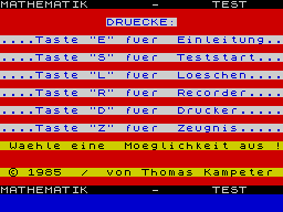 Opening screen