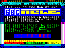 Opening screen