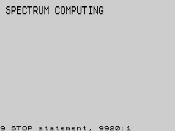 Running screen