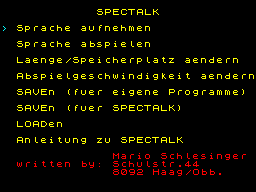 Opening screen