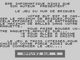 Opening screen
