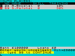 Running screen