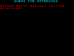 Opening screen
