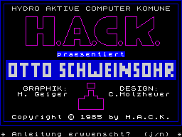 Opening screen