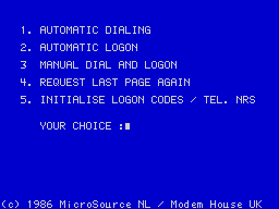 Running screen