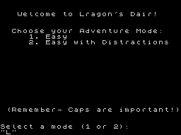 Opening screen