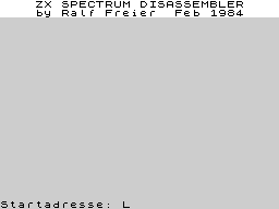 Opening screen