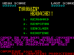 Opening screen