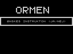 Opening screen