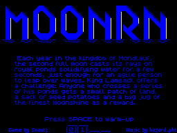 Opening screen