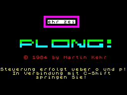 Opening screen
