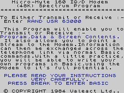 Running screen