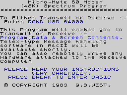 Running screen