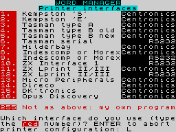 Running screen