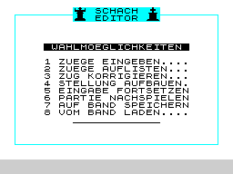 Opening screen