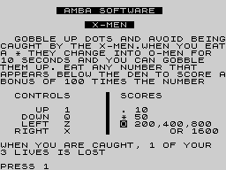 Opening screen