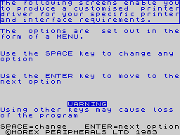 Running screen