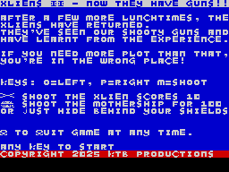 Opening screen