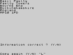 Running screen