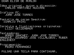 Opening screen