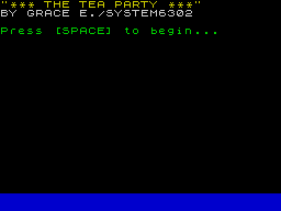 Opening screen