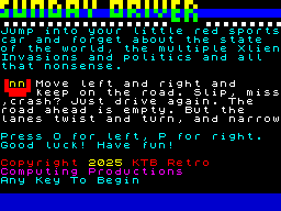 Opening screen