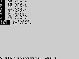 Running screen